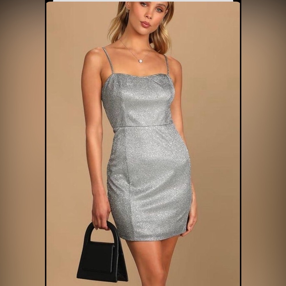 Lulus silver dress